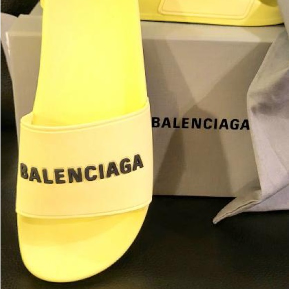 Balenciaga Yellow Slide Size Womens 9.